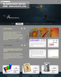 欧美公司模板设计素材 优质PSD图片下载与企业网站制作指南